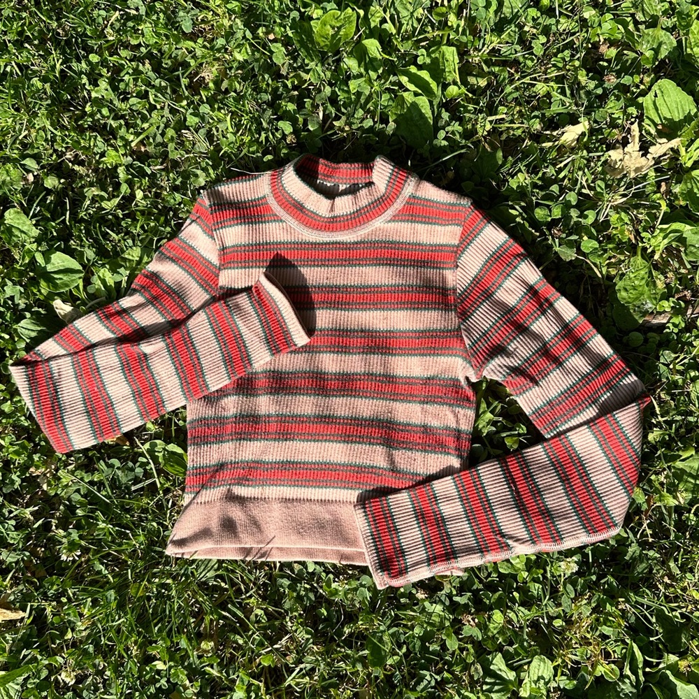 Stripped Crop Top